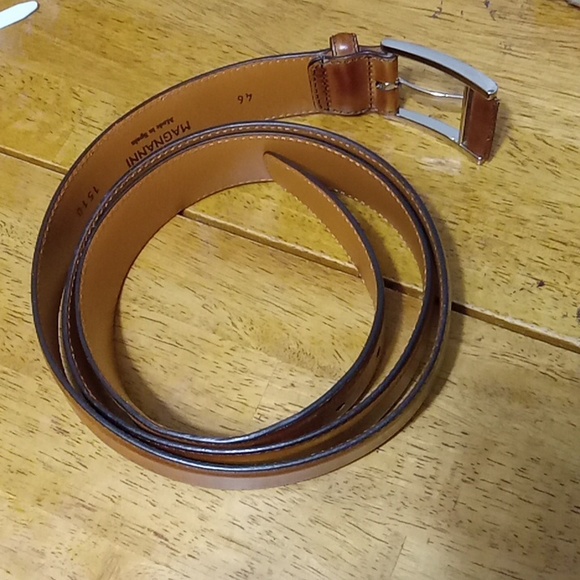 Magnanni Spanish Men's Tan Leather Belt - Picture 6 of 16